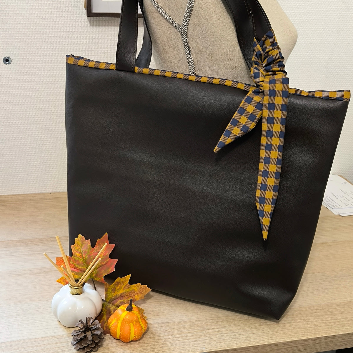 sac cabas simili cuir