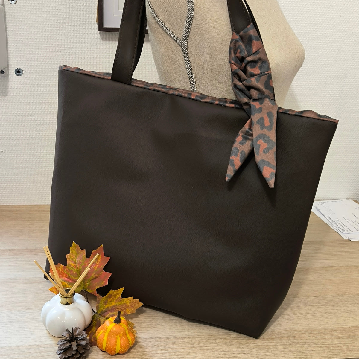 sac cabas simili cuir